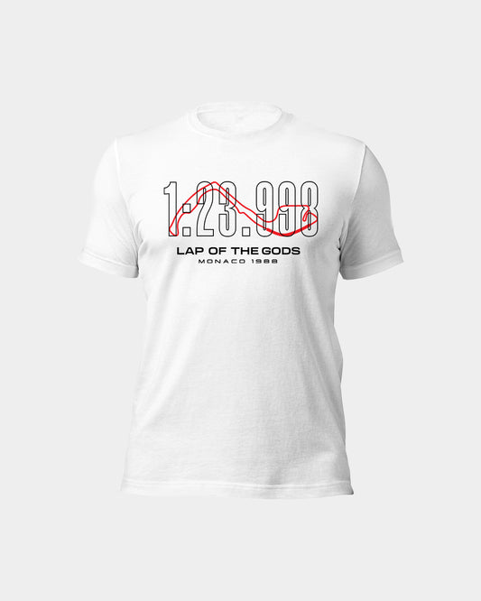Ayrton Senna, Monaco 88 Grad Prix, lap Of Gods, Premium T Shirt Print, Front view