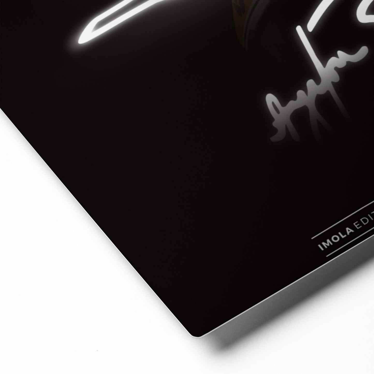 Ayrton Senna Imola Wall Art, Limited Edition, Metal Print, Detail