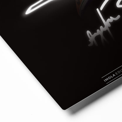 Ayrton Senna Imola Wall Art, Limited Edition, Metal Print, Detail