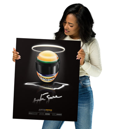 Ayrton Senna Imola Wall Art, Limited Edition, Metal Print, 20x30 in